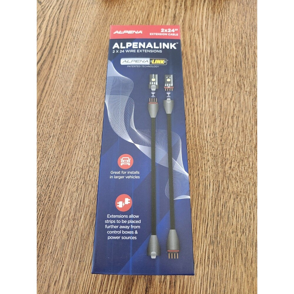 Alpena Link 2 x Wire Extensions 2x12" - Auto Lighting Accessory